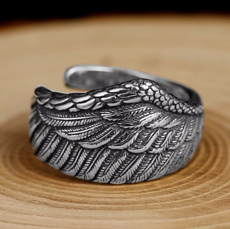 Valkyra [S925 Silver Wing Ring]
