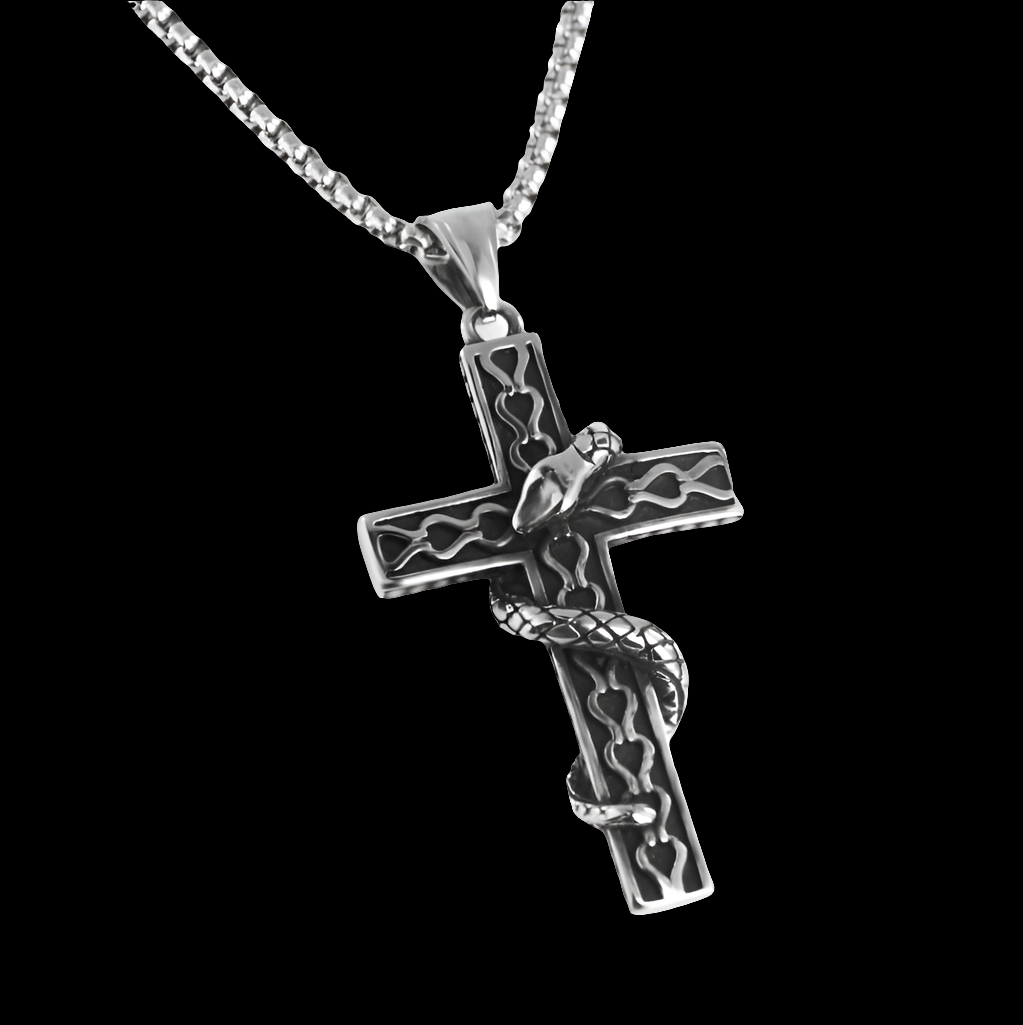 Arcana [Snake Wrapped Cross Chain]